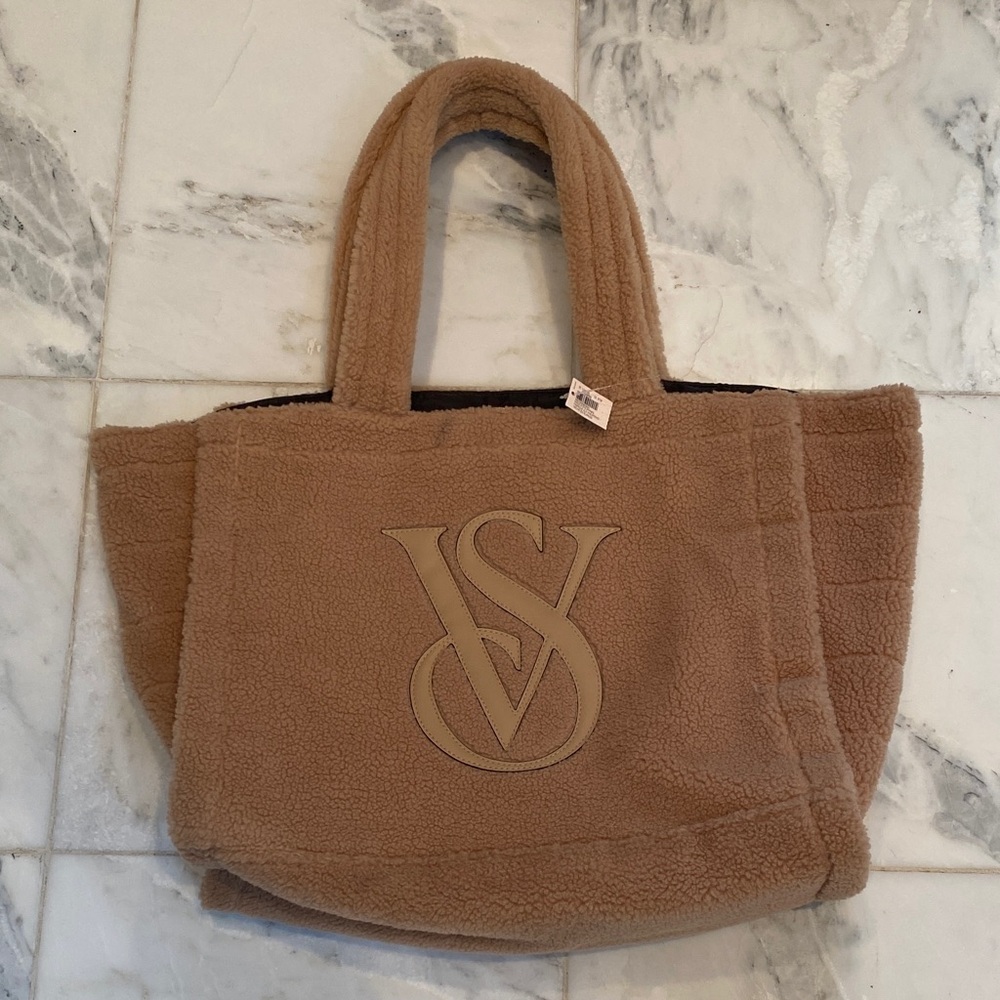 Tan Sherpa Tote Bag